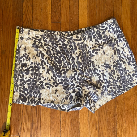 Gray and Cream Colored Linen Joie Shorts - Picture 2 of 10